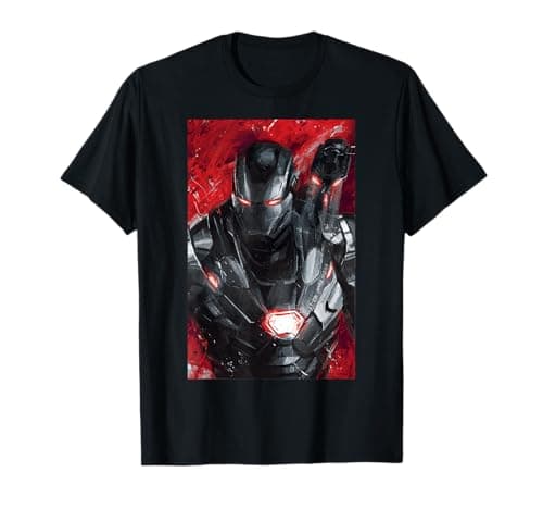 Image of Marvel Avengers Endgame War Machine Painting T-Shirt