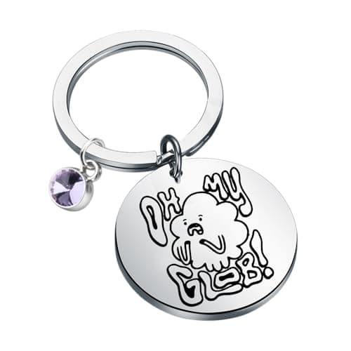 Image of Lumpy Space Princess Lover Gift LSP Adventure Gift Oh My Glob Keychain for Cartoon Fan (Oh My GKeychain)