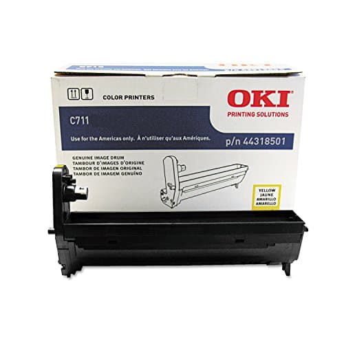 Image of OKI Data 44318501 Image Drum for C711 Series Printers, 20000 Page Yield, Yellow