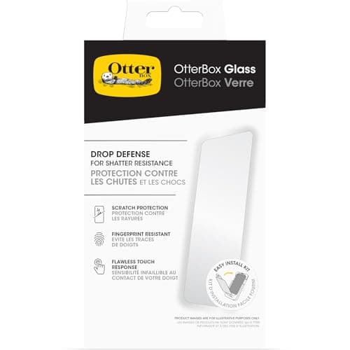 Image of OtterBox Glass Screen Protector for iPhone 16 Plus, Tempered Glass, Scratch Protection, Drop Defense for Shatter Protection