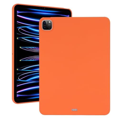 Image of UUcovers for Apple iPad Pro 13 Inch Tablet Case (M5/M4) 2025/2024, Slim Lightweight Thin Flexible Soft TPU Back Shockproof Cover Anti-Scratch Protective Silicone Bumper Drop Protection Shell, Orange
