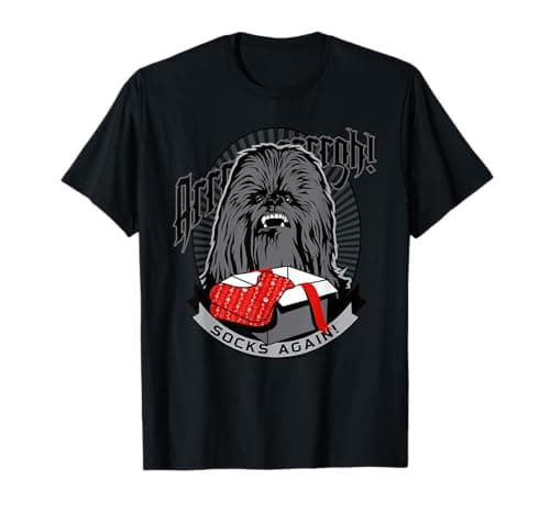 Image of Star Wars Christmas Chewbacca Socks Again T-Shirt