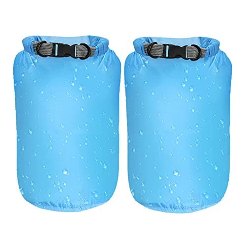 Image of Desoto 2 Pcs Dry Bags Lightweight Dry Sacks Waterproof Dry Compression Sacks Ultimate Dry Sack for Outdoor Hiking Fishing Water Sports(70L Blue)