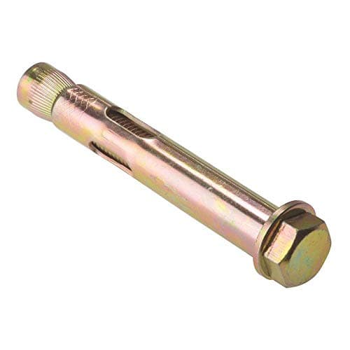 Image of ForgeFix Sleeve Anchors - Hex Bolt | M10 x 50mm | Zinc Yellow Passivated | Bag 10
