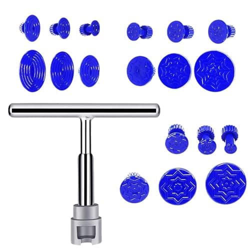 Image of 19 Pcs Car Dent Repair Tool Set Paintless Dent Car Dent Puller Kit for Auto Body Dent Removal Kit Car Dent Repair Kit Car Dent Puller Car Dent Remover Powerful Dent Minor Dent And Deep Dent Removal