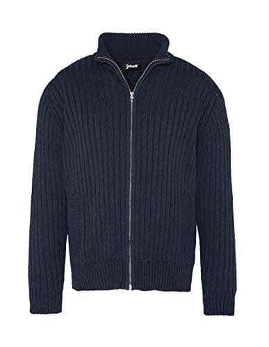 Image of Schott NYC Men's Plecorage1 Pullover Sweater Not Applicable, Navy, Medium
