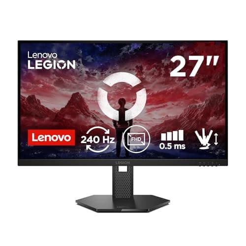 Image of Lenovo Legion 27-10 Gaming Monitor | FHD, 240 Hz, IPS, 0.5ms, 16:9 | VESA Adaptive Sync | VESA mount 100mm | Tilt |Raven Black