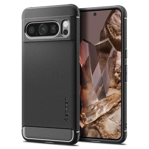 Image of Spigen Rugged Armor Case Compatible with Google Pixel 8 Pro - Matte Black