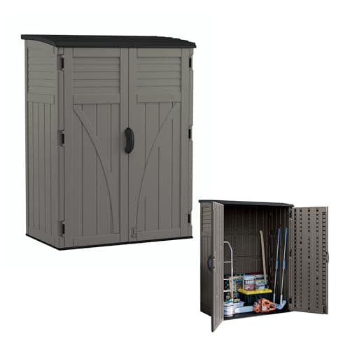 Image of Rowlinson Suncast Aston Large Storage Cabinet - Stone Grey