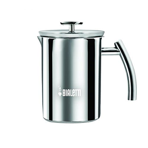 Image of Bialetti Cappuccinatore Manual Milk Frother Stainless Steel Induction, 6 Cup,17x17x20.5 cm