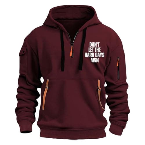 Image of Oversized Hoodie with Long Sleeves for Spring, Casual, Unique Outdoor Design, Solid Colour, Long Sleeves, Large Size Sweatshirt Glitter Men, red, S