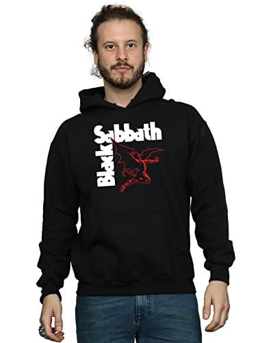 Image of Absolute Cult Black Sabbath Men's Creature Logo Hoodie Black Medium