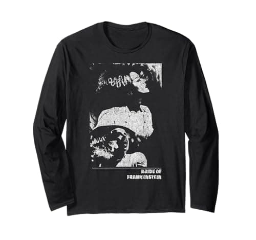 Image of Universal Monsters The Bride Of Frankenstein Distressed Long Sleeve T-Shirt