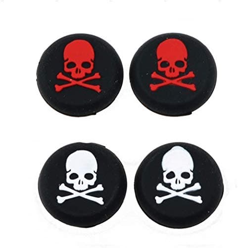 Image of 4PCS Silicone Analog Thumb Grips Cap Thumb Stick Joystick Cover for PS4 PS3 Xbox 360 Xbox One Switch Pro Wii u Controller Replacement (#1)