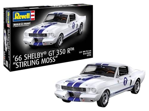 Image of Revell 07736 1966 Shelby GT 350 R Stirling Moss 1:24 Scale - Unbuilt/Unpainted Plastic Model Kit