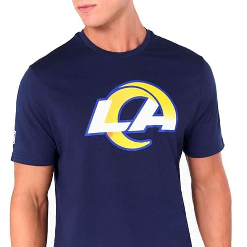 Image of New Era Los Angeles Rams NFL Team Logo Blue T-Shirt