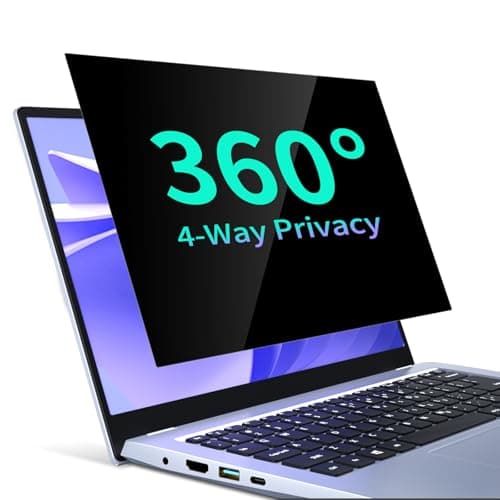 Image of STARY 360° Laptop Privacy Screen 15.6 Inch, 16:9 Aspect Ratio All Round Anti Spy Blue light Glare, Laptop Screen Privacy for HP/Dell/Acer/Lenovo/Samsung/Asus/Sony(Width 13.58" xHeight 7.64“)