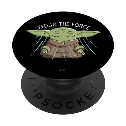 Image of PopSockets Star Wars The Mandalorian The Child Feelin' The Force PopSockets PopGrip: Swappable Grip for Phones & Tablets