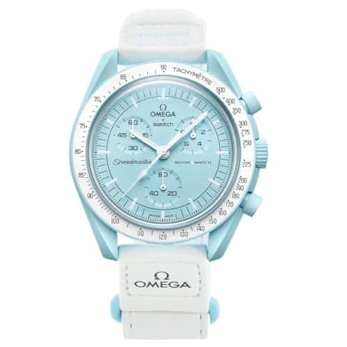 Image of Omega x Swatch Moon Swatch Mission to Uranus Speedmaster, Blue, Unisex