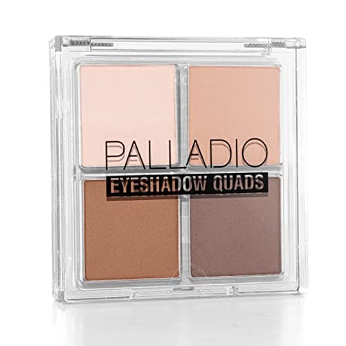 Image of Palladio Eyeshadow Quads, Velvety Pigmented Blendable Matte, Metallic & Shimmer Finishes, Creamy Formula, Four Way Quad Eye Shadow Palette, Talc-Free (Classy)