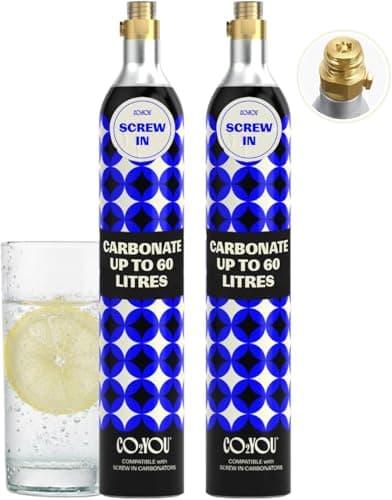 Image of Dual Pack CO2 YOU Gas Cylinder (SCREW IN) 60 Litre for Home Carbontators - Check Your Compatibility Below
