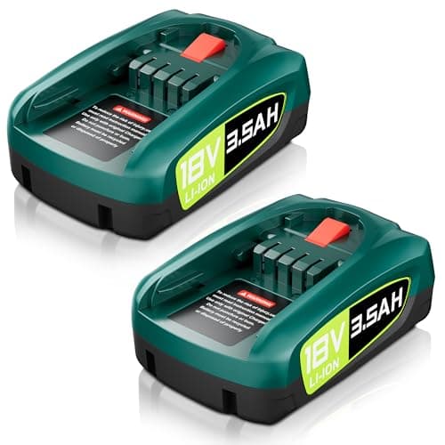 Image of 2×3500mAh 18V Li-ion Replacement Battery, Compatible with Bosch PBA PSB PSR/Gardena PBA/GLORIA Wagner Rapid, for 18V Power Tools Garden Tools Domestic Appliances