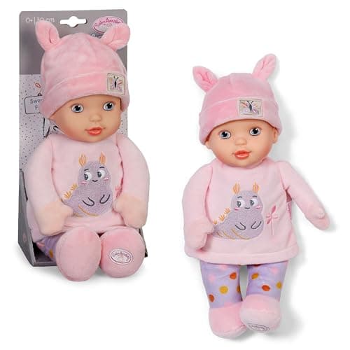 Image of Baby Annabell for babies 30cm Sweetie Pink soft body doll with rattle- Suitable from birth (updated design)