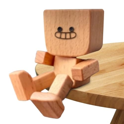 Image of Générique Wooden Figure - 3.15 Inch Trembling Wood Figure | Automatic Interior Work Truck, Mobile Joint, Van, School Road, Long , Travel, Daily