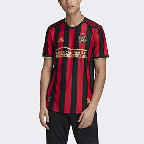 Image of adidas Atlanta United FC Authentic Home Jersey Men's, Red, Size XL