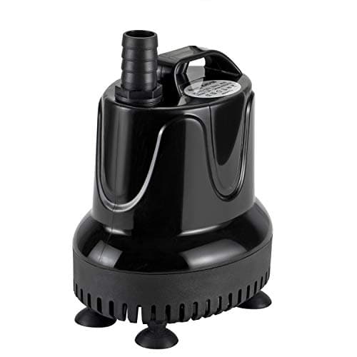 Image of hygger Submersible Water Pump, 1500L/H 40W Ultra-Quiet Fountain Water Pump, Bottom Pumping Aquarium Pump with 48 Hours Anti Dry Burning, 2.2m High Lift and 3 Nozzles for Fish Tank Pond Pool Garden