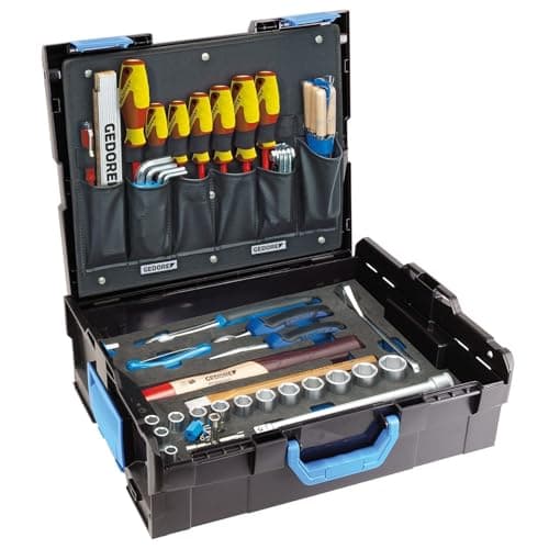 Image of GEDORE L-BOXX 136 Tool case, 58-pc. set, Complete, Tools for trades and DIY, in Plastic case, 1100-01