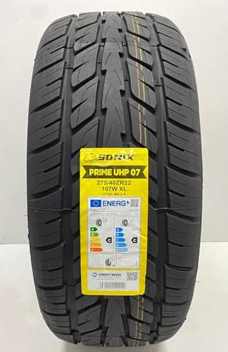 Image of 1 X 275 40 22 SONIXPRIME XL EXTRA LOAD 107W SUV 275/40ZR22 NEW QUALITY M+S TYRE 2754022