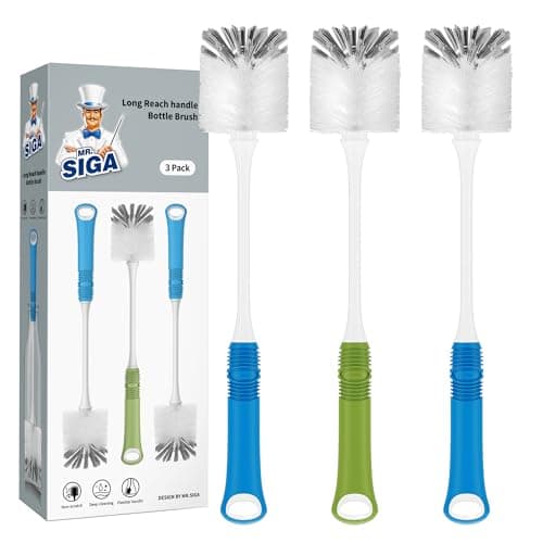 Image of MR.SIGA Long Handle Bottle Brush - Set of 3