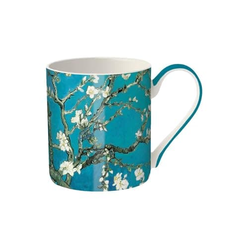 Image of Museums & Galleries Fine Bone China Mug - Stunning 'Almond Blossom' Design by Vincent Van Gogh - Premium Quality Tea and Coffee Mug for The Home and Kitchen