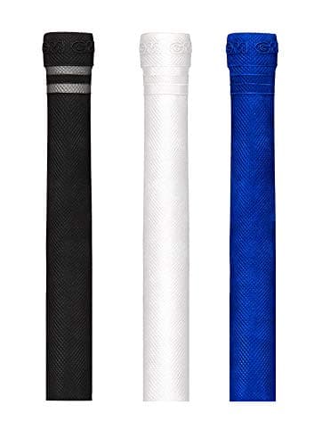 Image of GM | Pro-Lite Cricket Bat Grip | Premium Rubber | Suitable for Virtually All Bats | Full Size - 12 Inches | Can Be Cut Down For Shorter Handles | 1 Grip | Black/Silver | Gunn & Moore