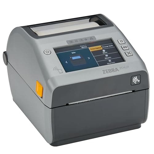 Image of ZEBRA ZD621 Thermal Shipping Label Printer 4"- 203 DPI - No Ink Required - 4x6 - USB, Serial, Ethernet, Tap to Print NFC - Color LCD - 2 Year Warranty - UPS/USPS/FedEx - Direct Thermal
