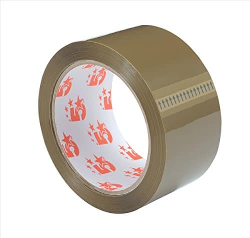 Image of 5 Star Office Packaging Tape Polypropylene 50mm x 66m Buff [Pack 6]