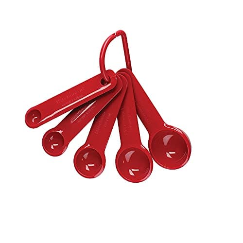 Image of KitchenAid Universal Measuring Spoon Set, Empire Red