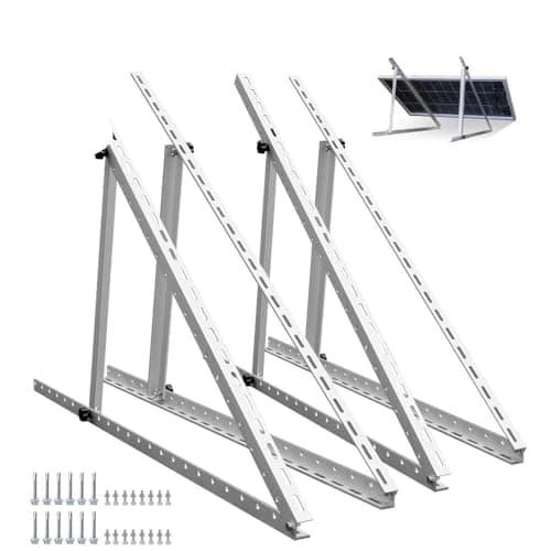 Image of Compatible for ECO-Worthy 45-inch Adjustable Solar Panel Tilt Mount Brackets, 2-Set with Foldable Legs for Panels