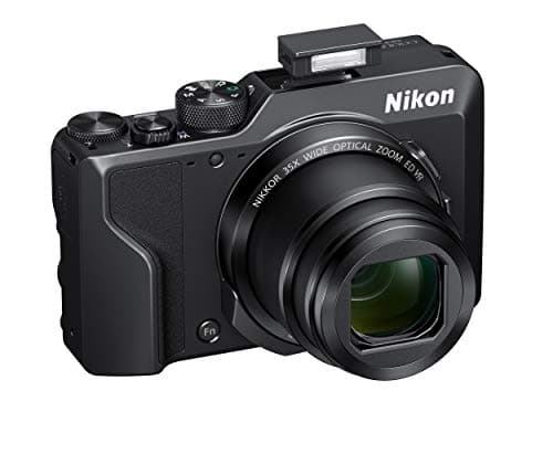 Image of Nikon Coolpix A1000 Compact Digital Camera, 16 Megapixels, 35X Zoom, 4K, Built-in Electronic Viewfinder, RAW (NRW), Bluetooth, Wi-Fi, Black (Renewed)