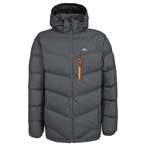Image of Trespass Men's Padded Jacket Blustery - Casual Winter Casual Jaket, Drawcord Hem, Adjustable Zip-Off Hood, Elasticated Cuffs, Low Profile Zips, Waterproof, Windproof