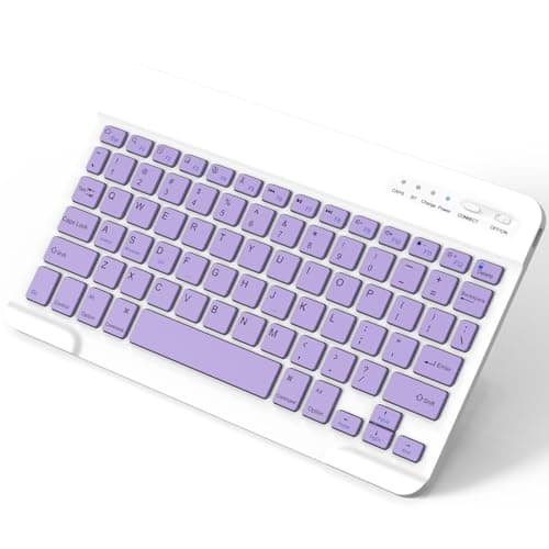 Image of NEWCOO Bluetooth Keyboard, Ultra Slim Tablet Portable Laptop Quiet Rechargeable with Type-C, US English Layout, Small Keyboard for IPad mini/Air/Pro/Samsung Galaxy Tab, Including IOS, Android,Windows