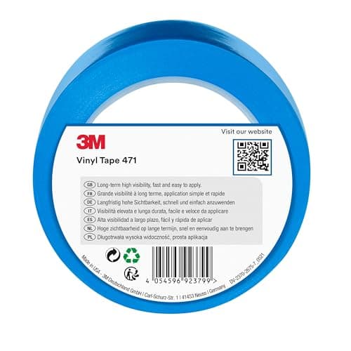 Image of 3M Vinyl Tape 471, 50 mm x 33 m, Blue