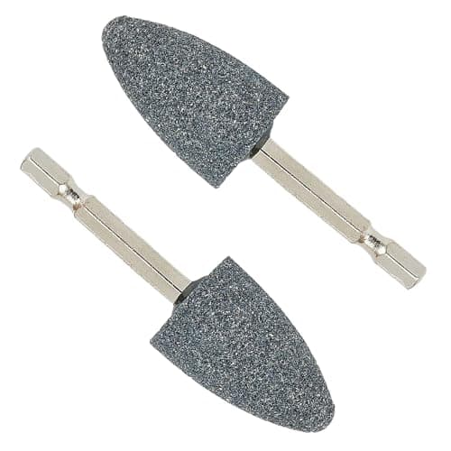 Image of 2 Pcs Hexagonal Shank Abrasive Mounted Stone, Drill Bits Grinding Wheel Head, Abrasive Stone Grinding Wheel Bits For Polishing, Deburring, Carving, Engraving