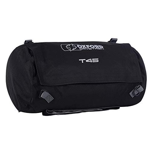 Image of Oxford Drystash T45 Soft Waterproof Motorcycle Dry Sack Duffle Bag - 45 Litres Black Length: 600mm/Diameter: 360mm OL313