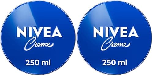 Image of NIVEA Creme Tin (250ml), Moisturising Cream Provides Intensive Protective Care for Soft and Supple Skin, Ideal for Daily Use as a Face, Hand, or Body Cream (Pack of 2)