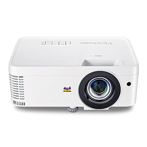 Image of ViewSonic PX706HD Full HD Home Cinema and Gaming Short Throw Projector (3000 Lumens, 1080p, DLP, Dual HDMI, USB Type-C, 3x Fast Input, SuperColor Technology, 5 W Speakers), White