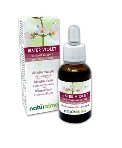 Image of Water Violet (Hottonia palustris) Naturalma Emotional Flowers or Bach Flowers - Drops 30 ml - Alcohol-Free Liquid Extract - Flower essences - Vegan and Without Alcohol