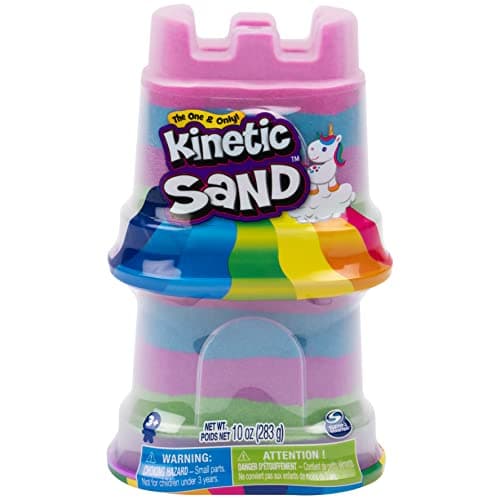 Image of Kinetic Sand, 2-Pack Rainbow Unicorn 5oz Multicolor Containers, for Kids Ages 3 and up