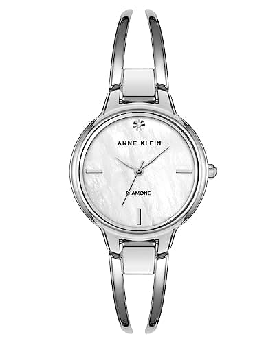 Image of Anne Klein Women's Genuine Diamond Dial Bangle Watch